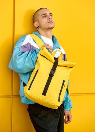 Чоловічий рюкзак рол sambag rolltop milton - жовтий3 фото