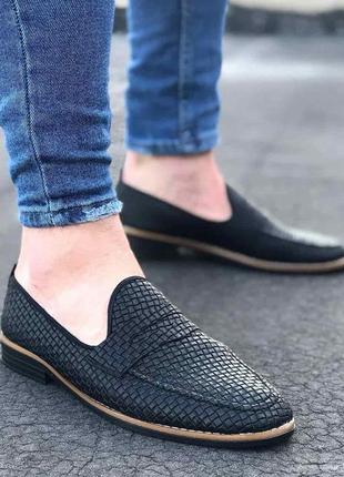 Розпродаж якісні строгі лофери люкс змія