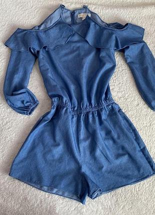 Michael kors легкий літній комбінезон з шортами і відкритими плечима р м оригінал