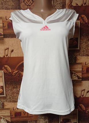 Біла спортивна футболка adidas formation climalite,в'єтнам