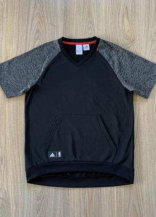 Мужская спортивная футболка джерси с нашивками с карманом adidas chicago bulls