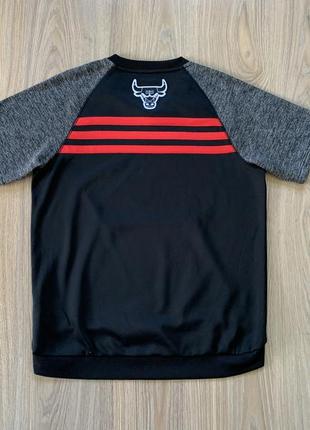 Чоловіча спортивна футболка джерсі з нашивками з кишенею adidas chicago bulls2 фото