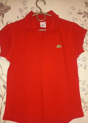 Футболка поло lacoste red