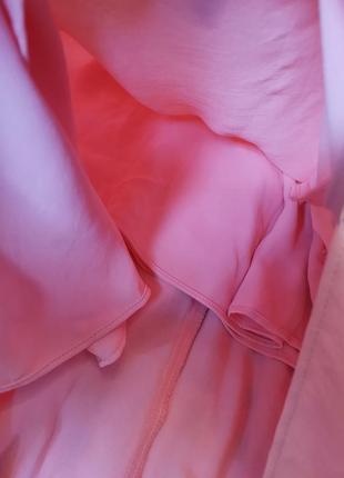 Нежное розовое платье миди с открытой спиной 12545 фото