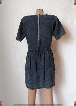 Новое джинсовое мини платье в темно синюю варёнку со 100 % хлопка, размер м-ка2 фото