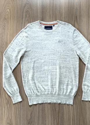 Мужской классический хлопковый свитер superdry knitwear2 фото