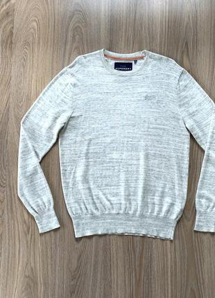 Мужской классический хлопковый свитер superdry knitwear