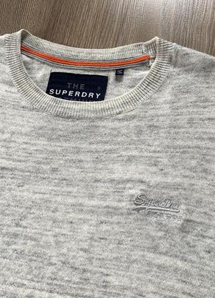 Мужской классический хлопковый свитер superdry knitwear5 фото