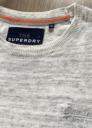 Мужской классический хлопковый свитер superdry knitwear4 фото