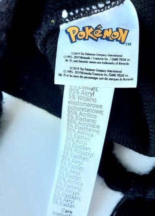 Шапка унисекс pokemon вязаная двойная c помпоном c зимним орнаментом оne size5 фото