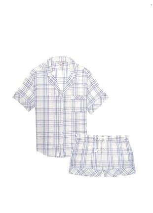 Пижама виктория сикрет victoria's secret оригинал шорты рубашка3 фото