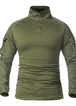 Тактическая рубашка lesko a655 green s кофта с длинным рукавом мужская 5шт