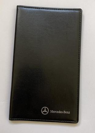 Новый! бумажник ,портмоне, обложка для водительских документов mercedes benz1 фото