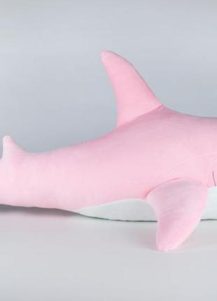 М'яка іграшка акула 52 см рожева4 фото
