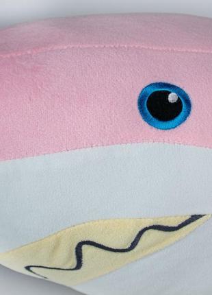 М'яка іграшка акула 52 см рожева3 фото