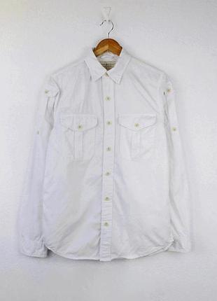 Рубашка карго джинсовая белая 'ralph lauren denim&supply' 44-46р