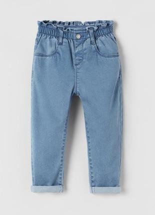 Джинсы детские на девочку comfort baggy jeans zara/18-24 мес (92 см)