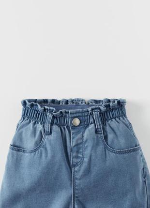 Джинсы детские на девочку comfort baggy jeans zara/18-24 мес (92 см)4 фото