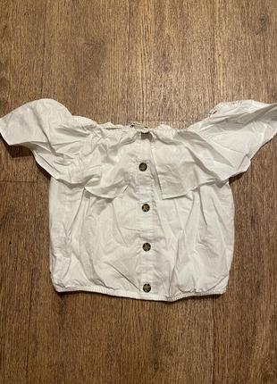 Блузка літня спущені плечі1 фото