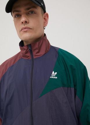 Куртка/вітровка олімпійка оригінал adidas originals adicolor hc4499 ветровка олимпийка оригинал