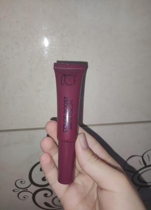 Матовая помада lcf color boost matte for lips, отеннок 08 лсф