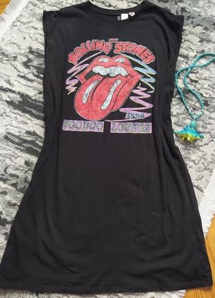 Рокерское платье коллаборация the rolling stones и h&m