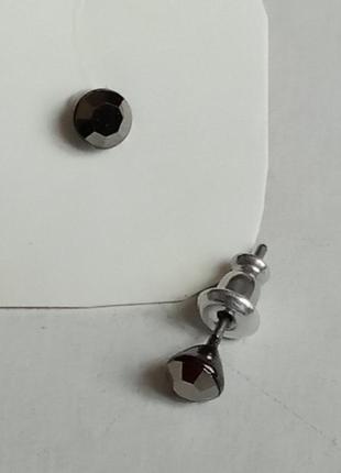 Мініатюрні сережки пусети pilgrim посріблення серьги пусеты гвоздики4 фото