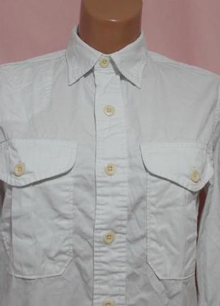 Рубашка карго джинсовая белая 'ralph lauren denim&supply' 44-46р3 фото