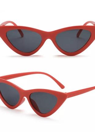 Окуляри сонцезахисні котяче око, ретро жіночі окуляри uv4002 фото