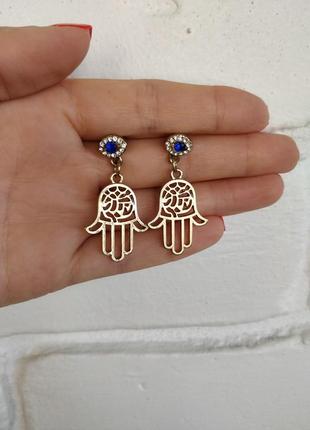 Серьги hamsa