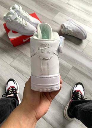 Кроссовки мужские nike air force 1 mid white4 фото