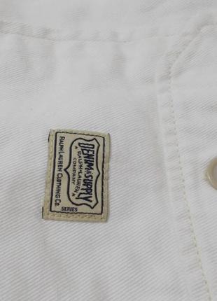 Рубашка джинсовая белая 'ralph lauren denim&supply' 42-44р4 фото