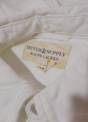 Рубашка джинсовая белая 'ralph lauren denim&supply' 42-44р5 фото