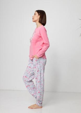 Жіноча бавовняна піжама з лисичками nicoletta туреччина, хлопковая женская пижама4 фото