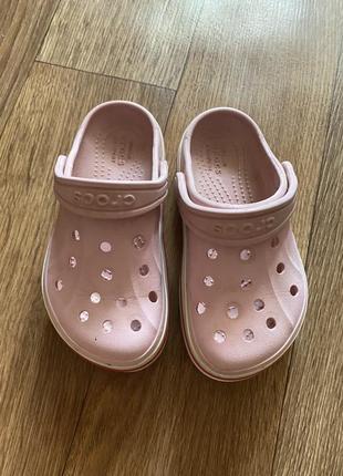 Шлепки шлёпанцы crocs для девочки3 фото