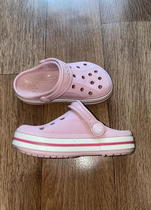 Шлепки шлёпанцы crocs для девочки