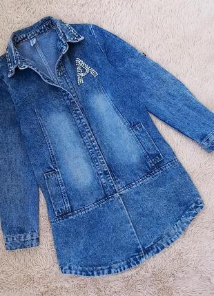 Куртка-рубашка джинсовая