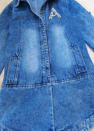 Куртка-рубашка джинсовая5 фото