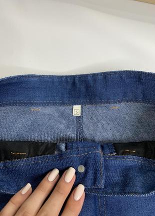 Сині джинсові шорти висока посадка4 фото