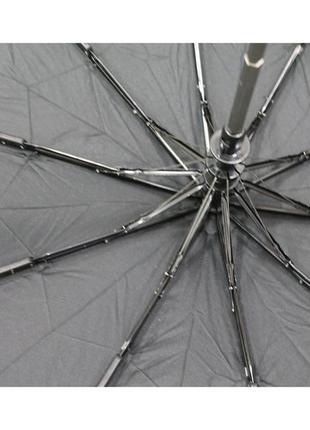 Чоловіча парасоля чорна антивітер ручка гачок , напівавтомат4 фото
