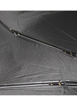 Чоловіча парасоля чорна антивітер ручка гачок , напівавтомат3 фото