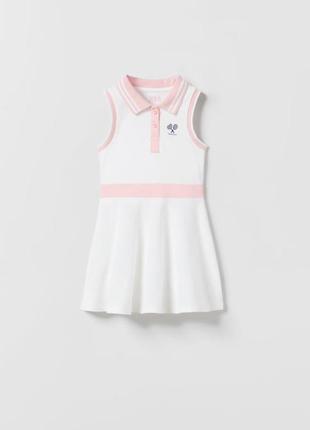 Спортивна сукня-поло з піке zara