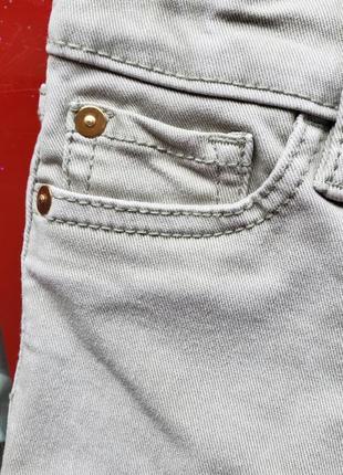 H&m l.o.g.g. детские прямые джинсы 2-3 г 92-98 см серо-оливковые  мальчику7 фото