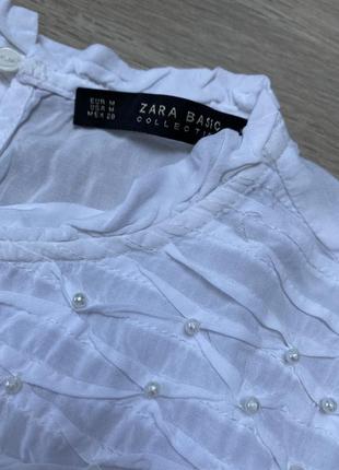 Блуза біла zara 3