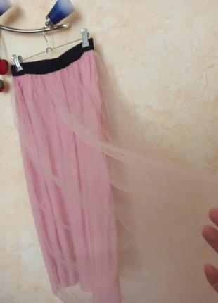 Нарядная юбка из вискозы и фатина4 фото