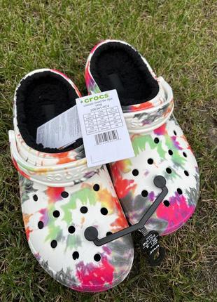Утеплені сабо на хутрі crocs, оригінал.