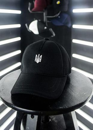 Фирменная бейсболка pobedov cap "герб украины" с сеточкой и без