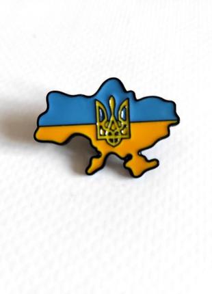 Пін карта україни брошка мапа 🇺🇦  брошка патриотика символ тризуб герб крим