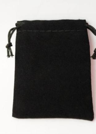 Бархатний мішечок чорний бархат мішок упаковка бархатный мешочек на завязках черный бархат