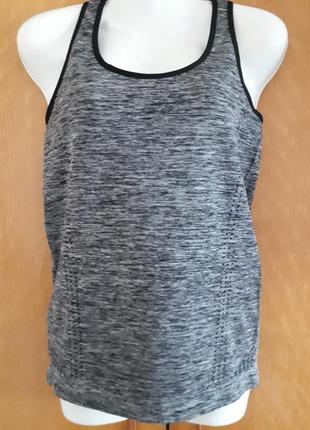 Безшовна меланжева майка борцовка для всіх видів спорту бренду crivit